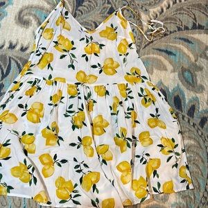 Kate Spade Lemons Allover Romper